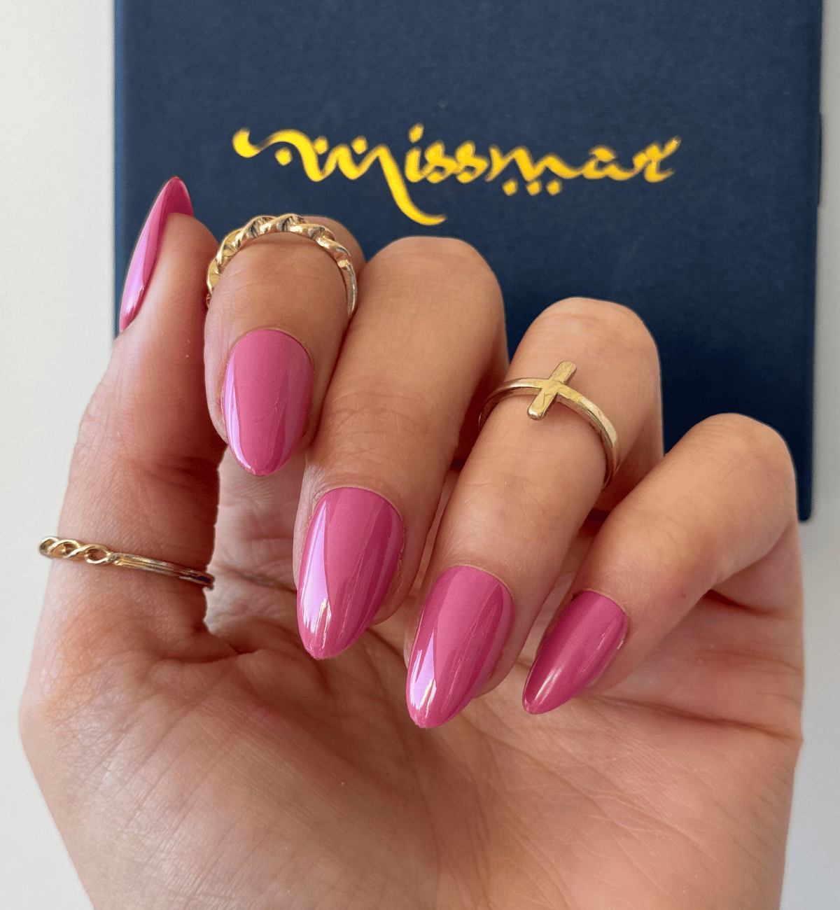 FAUX ONGLES ROSES BARBIE AMANDES MÉDIUM