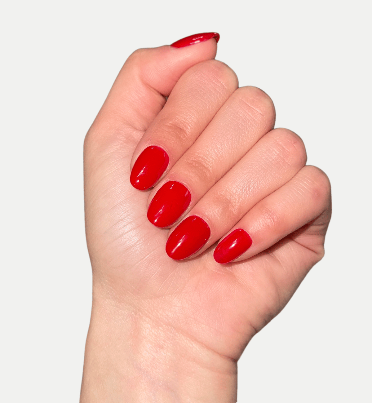 FAUX ONGLES ROUGE ARRONDIS COURTS
